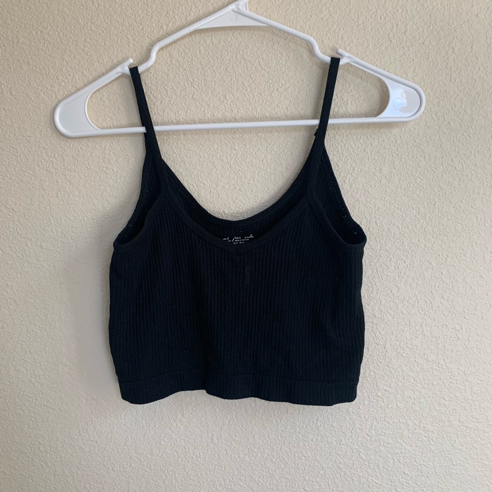 Urban Outfitters Black Ribbed Tank